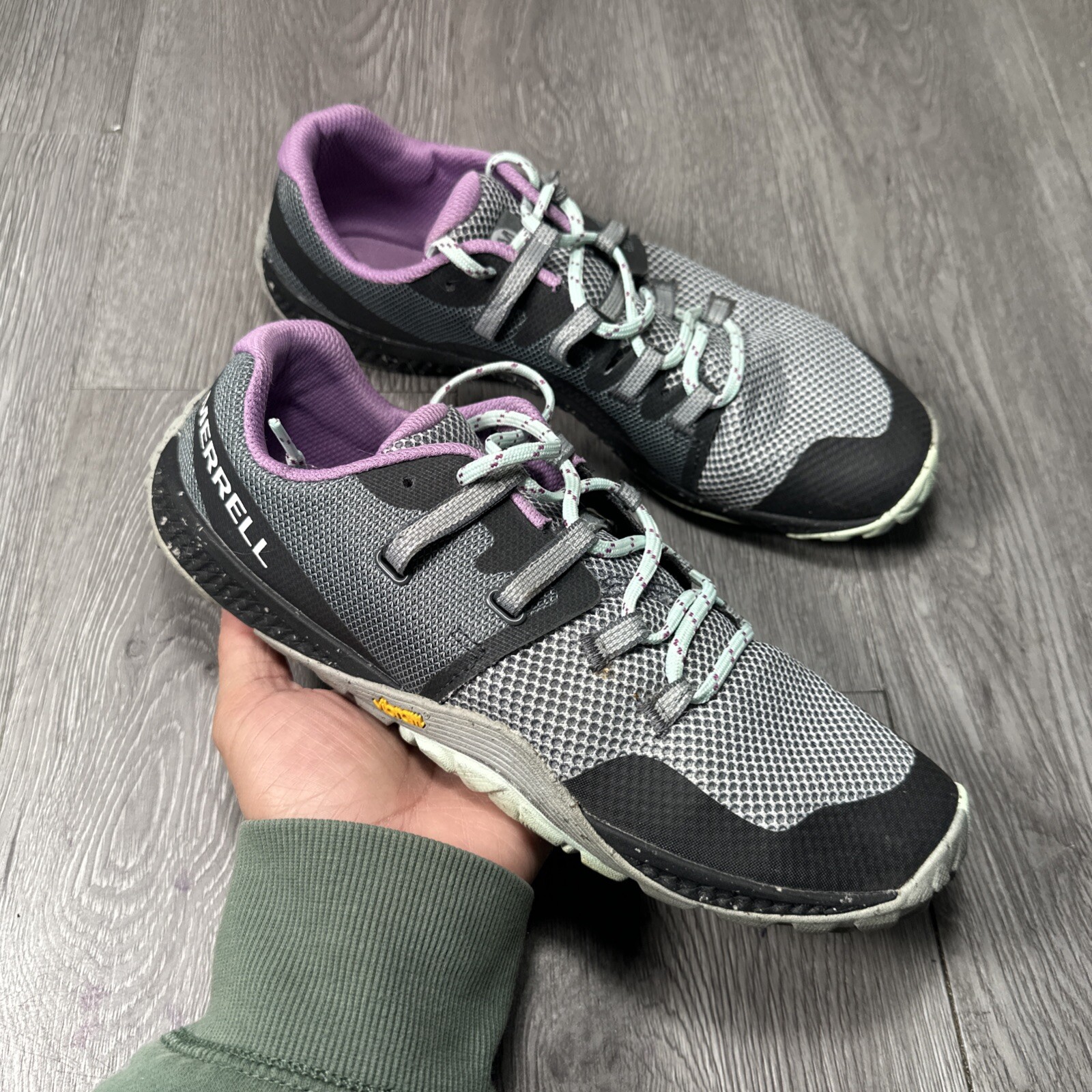 Merrell Guanto da Trail Donna 6 Scarpe da Corsa Escursionismo Basse Grigio J066830 Taglia 10