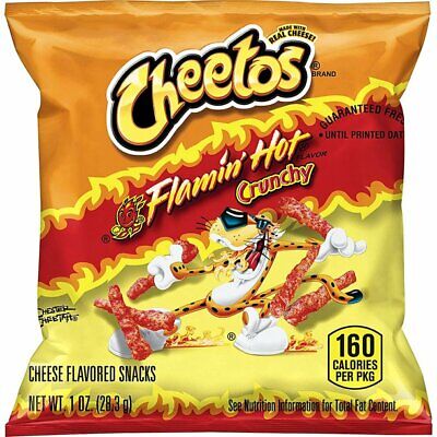 Cheetos Crunchy Flamin' Hot Cheese Puff Chips, 15oz Bag