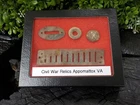 Old Rare Vintage Antique Civil War Relics Button Harmonica Reed Tent Grommet