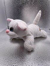 1986 Tonka Pound Pur-r-ries Newborns White with Grey Stripes Blue Eyes