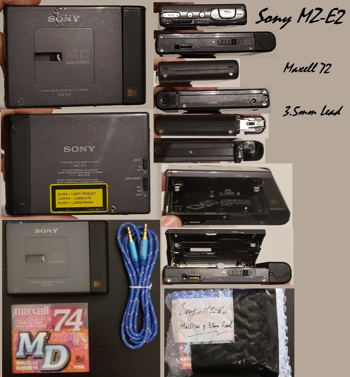 ジャンク MDウォークマン SONY MZ-E2