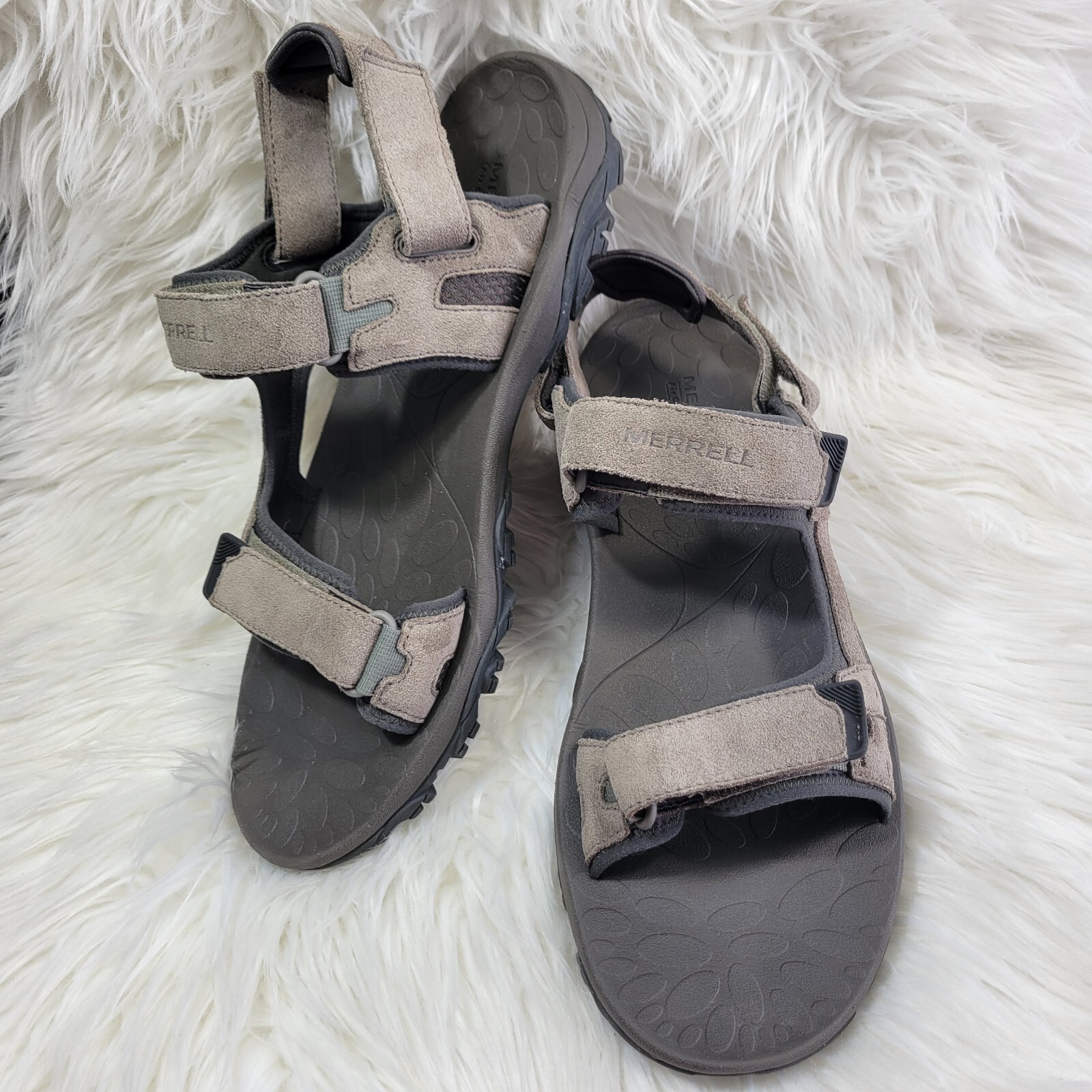 Merrell Strap Uomo Taglia 12 Sandalo J033219 Brindle Air Cushion Selezione Grip