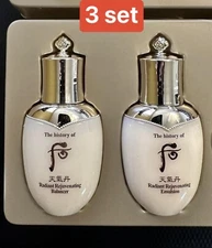 The History of WHOO Radiant Rejuvenating Balancer 25ml 3pcs + Emulsion 25ml 3pcs