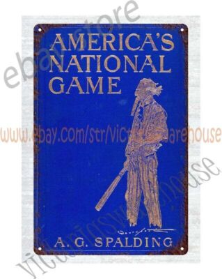 1911 baseball America's National Game by Albert Spalding Hardcover Book metal