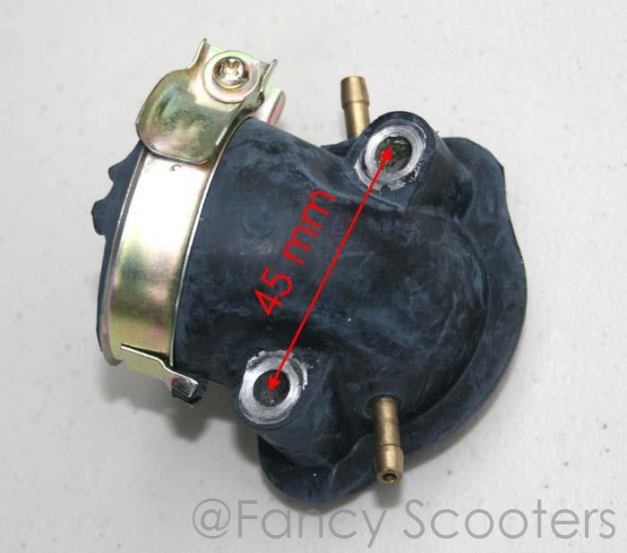 Take！ 150CC GY6 157QMJ ENGINE GAS SCOOTER INTAKE MANIFOLD 2 VACUUM FEED