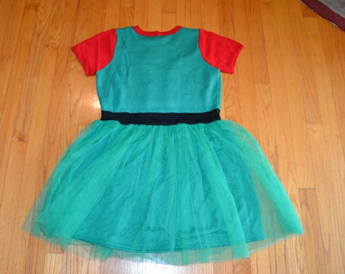 ugly-christmas-sweater-dress-elf-outfit-by-33-degrees-women-s-size-x