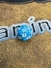 Magic The Gathering Modern Horizons 2 D20 Spindown Life Counter Die - Blue/White