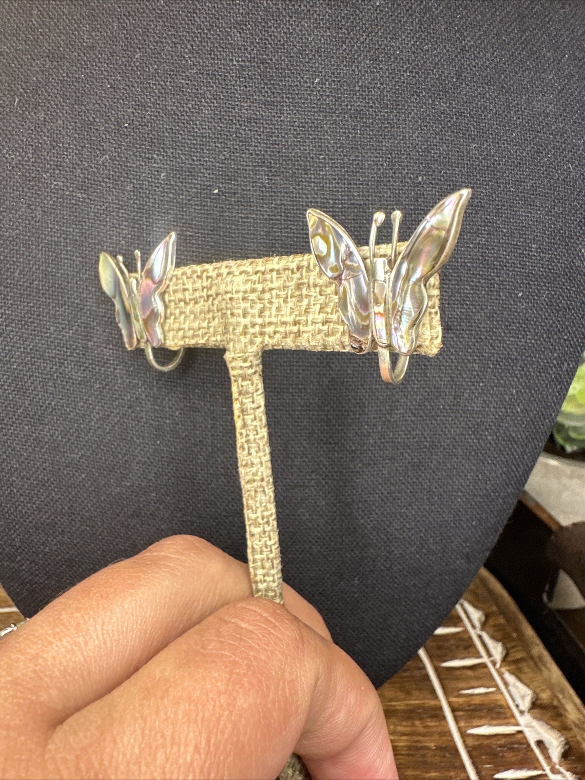 Sterling Silver ALPACA Mexico Abalone Shell Butte… - image 8