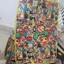 Tokidoki Ju Ju Be Iconic Hobobe Diaper Bag Rare print Baby PADDED Change Pad