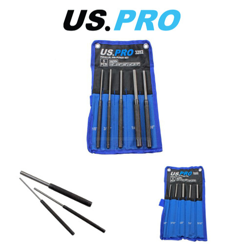 US PRO Tools 5pc Parallel Pin Punch Set 1/8