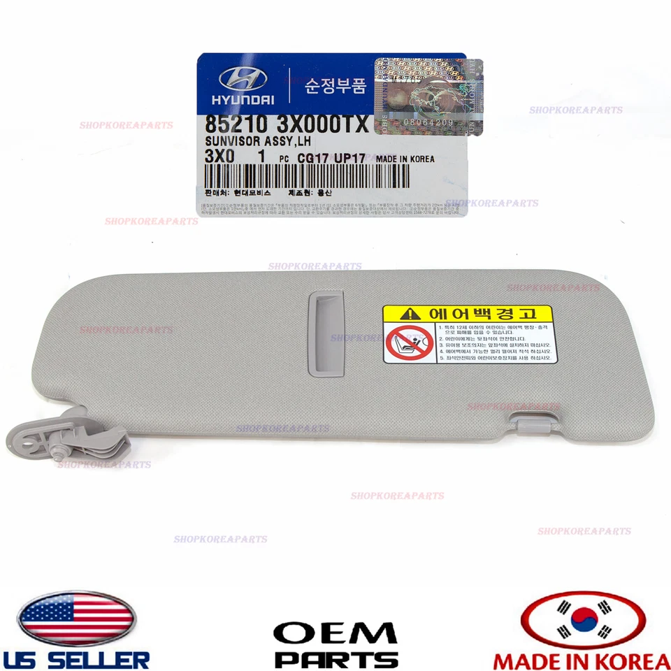 Genuine Sun Visor Left & Right 2pcs Set OEM HYUNDAI ELANTRA 2011-2013 - Imagem 3 de 4