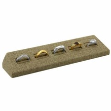 1 2 6 Modern Burlap Jewelry Ring Tray Organizer Holder Ring Display Tray