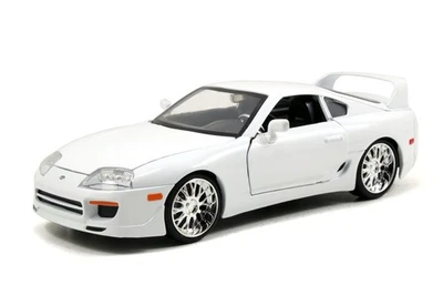 JADA FAST AND FURIOUS BRIAN'S TOYOTA SUPRA WEISS 1:24 DIE CAST METAL MODEL  - Bild 1 von 4