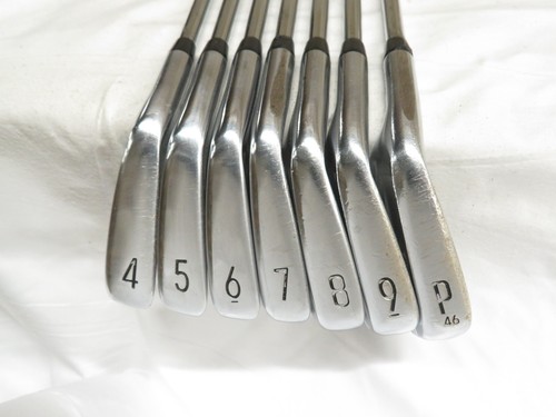 Used LH 2021 Titleist T100 Iron Set 4-PW AMT White S300 Stiff Steel Shafts S - Picture 2 of 9
