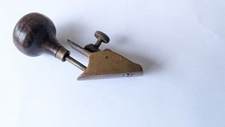 Antique Luthier Violin Makers Brass Mini Wood Plane from John Gould Estate