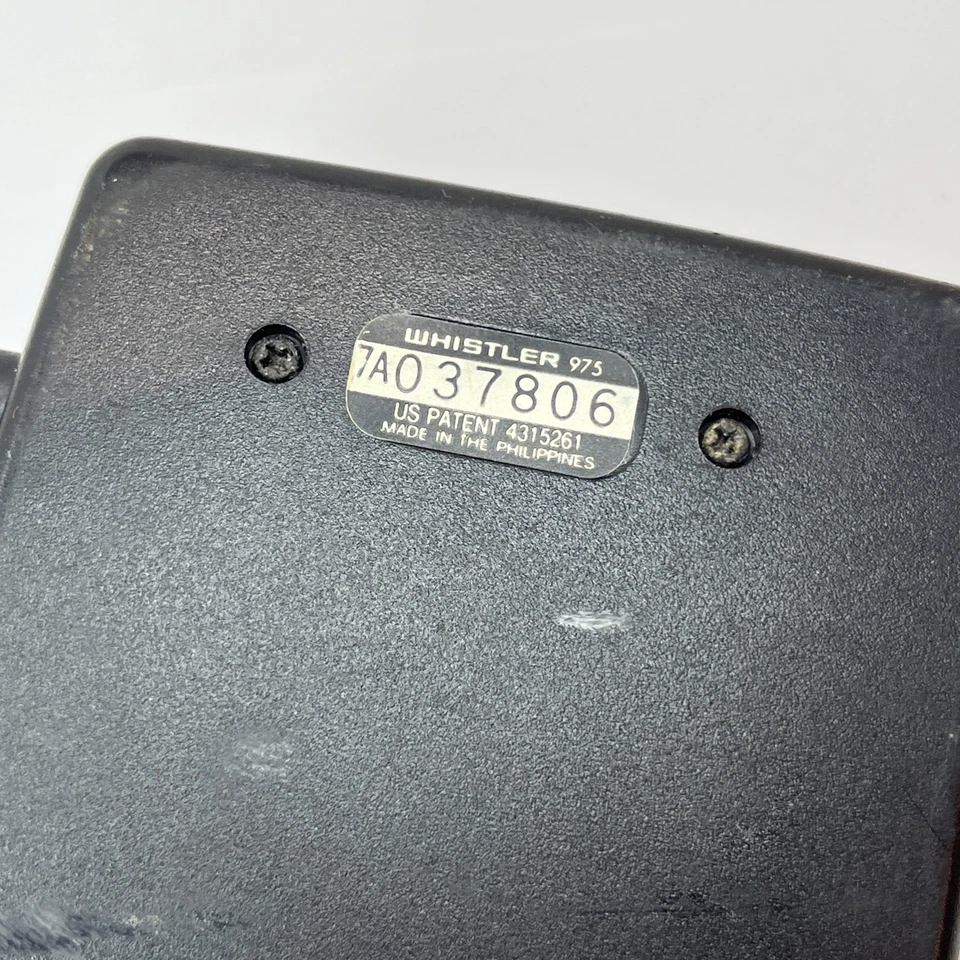 Whistler 975 Road Laser & Radar Detector Unit with Power Cord, Vintage - Image 2 of 4