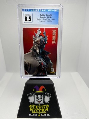 2019 Panini Fortnite Series 1 Spider Knight #290 Brazil Holofoil CGC 8.5