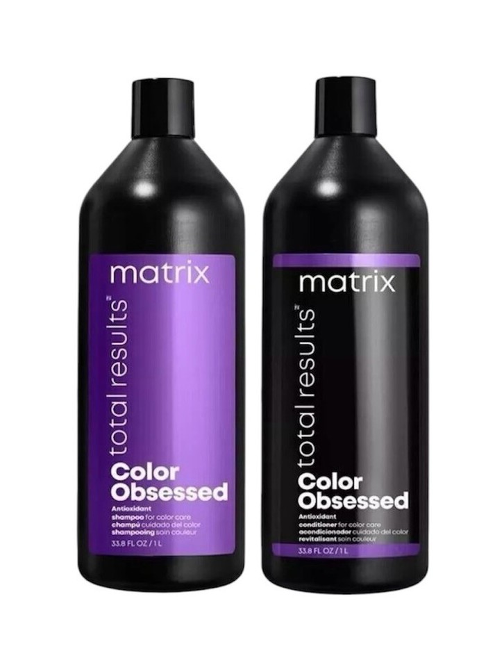 Matrix Total Shampoo and Conditioner Color Obsessed 33.8 fl oz - Free ...