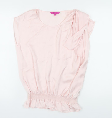 Jasper Conran Damen rosa Tunika Bluse Größe 12