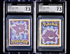 Pokémon 1998 Topps Merlin Series 1 Gengar & Haunter #93 94 CGC 7.5 Near Mint+ 😈