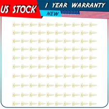100Pcs Nylon Yellow fender bumper fastener car clips #10285935 for GMC Chevrolet
