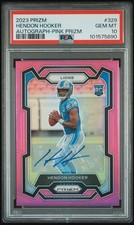 2023 Panini Prizm - Rookies Hendon Hooker #329 Pink Prizm Autographs PSA 10 (RC)