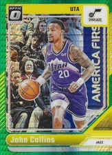 2024-25 Panini Donruss Optic - John Collins #72 Green Hyper Prizm /249