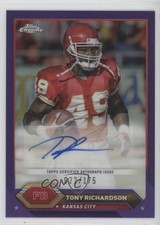 2023 Composite Topps Chrome Purple Refractor 22/175 Tony Richardson Auto 4f5