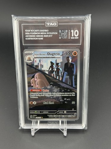 Team Rocket's Dugtrio graded TAG 10 for sale on eBay
