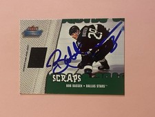 Bob Bassen 2002-03 Fleer Throwbacks Scraps Game Used Jersey IP Auto Autograph #2