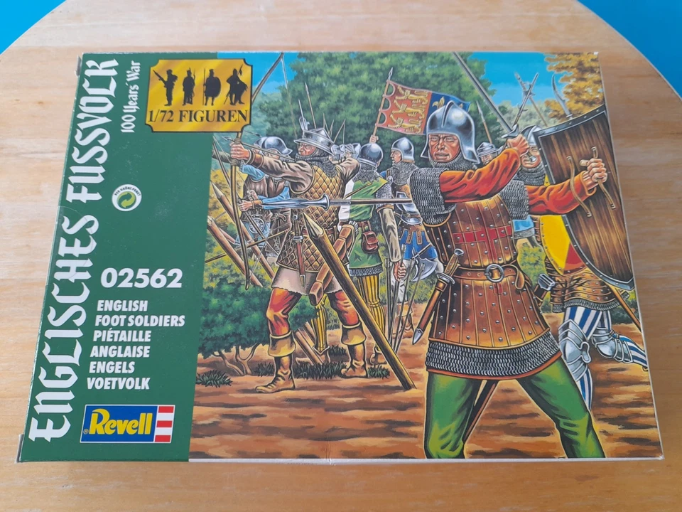 Revell 1/72 ENGLISH FOOT SOLDIERS 100 Years War figures set 02562 Sealed Box - Image 3 of 4