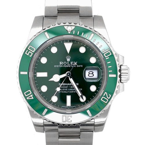 Rolex Submariner Green Dial Green Ceramic Bezel Hulk Oyster 40mm 116610LV