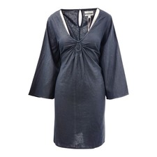 M&S Collection Classic Linen Rich V-Neck Mini Beach Women's Dress