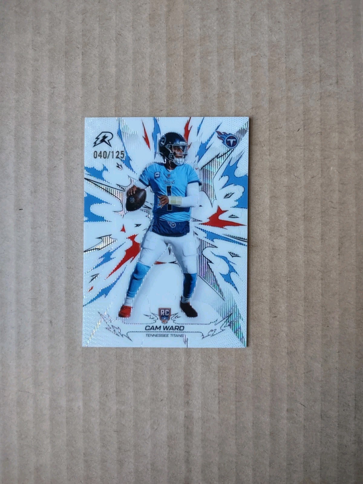 2025 CAM WARD Topps Resurgence White Surge /125 #194 Tennessee Titans Rookie RC