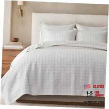 Windowpane Cotton Sateen Full/Queen 96" X 92" Bright White - Windowpane