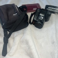 Chinon Genesis AF 35mm Camera Case Ridden 62mm Lens Tested Works 