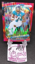 2025 Panini Prizm #37 LEONARD FOURNETTE Red Shock Silver Jaguars Buccaneers NFL 