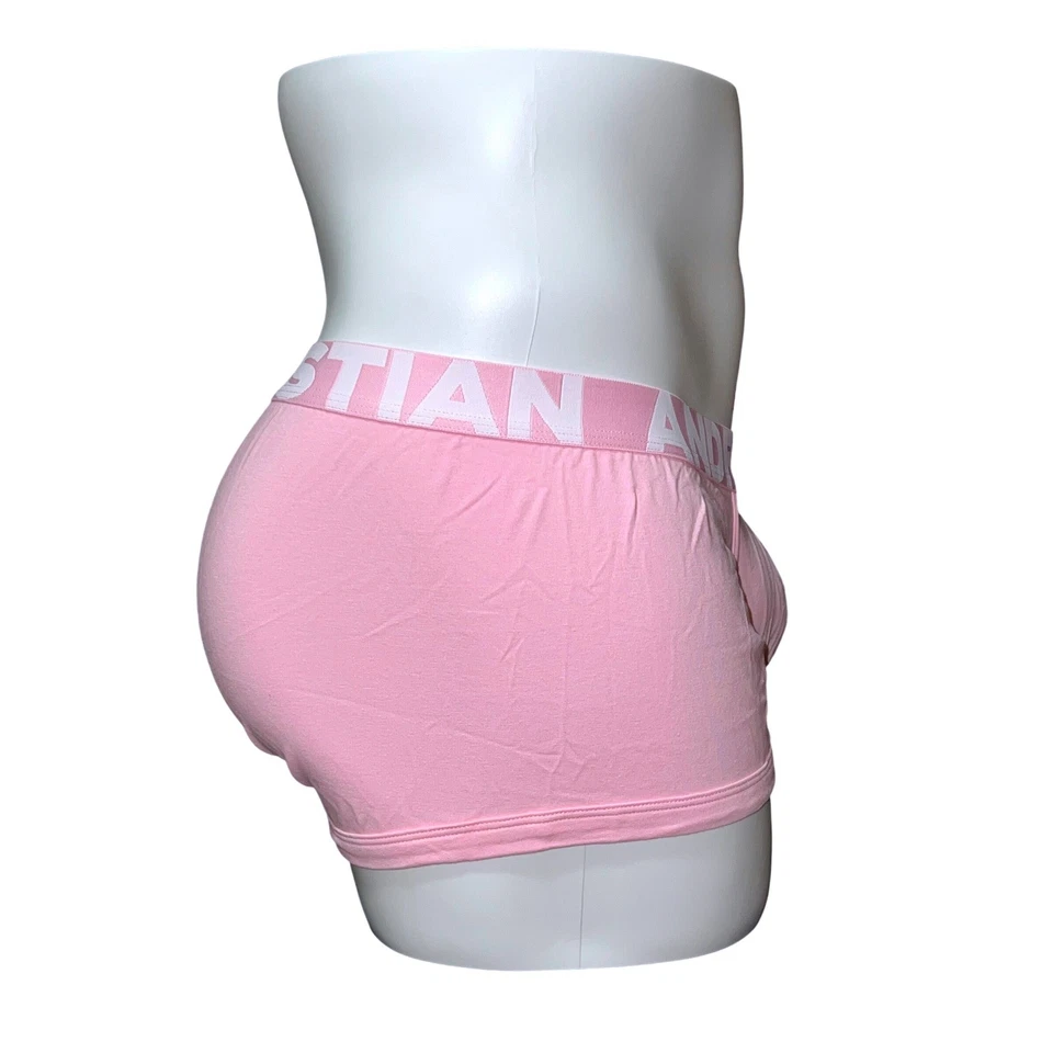 Andrew Christian Boxer Grueso Rosa Talla M (33-35) #93330 Nuevo Con Etiquetas Foto 2 de 4