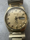 RARE Vintage Seiko 4004 Gold Flake Dial Gold Tone Steel - High End Quartz Watch
