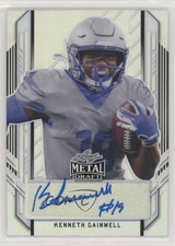 2021 Leaf Metal Draft Portrait Auto 57/99 Kenneth Gainwell #PA-KG1 Auto 9r9
