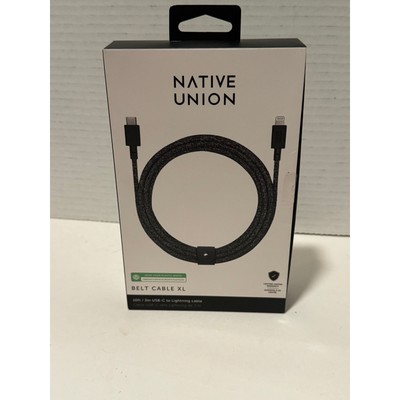 Native Union Belt Cable XL, USB-C to Lightning , 10ft Long