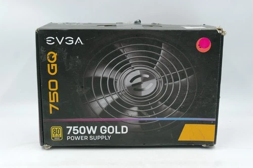 NEW- EVGA 750 GQ, 80+ GOLD 750W, Semi Modular, ECO Mode, Power Supply, Black
