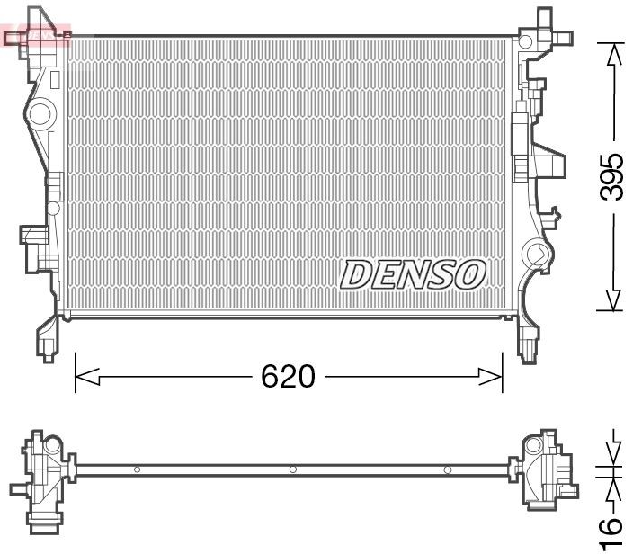 Denso KüHler, MotorküHlung DRM06036 Passend FüR Fiat-image