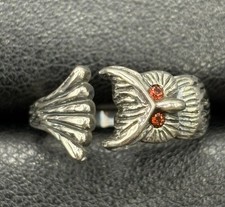 New Condition Sterling Silver Owl Ring Size 7 925