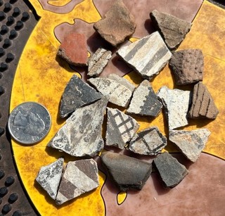 ☘️RR⚒: 19 Small Anasazi Pottery Shards From Northeast Arizona