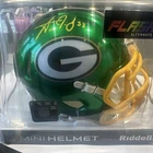 Aaron Jones Signed Packers Flash Alternate Speed Mini Helmet (Beckett)