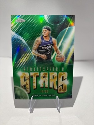 2025-26 Topps Chrome - Paolo Banchero #SF-3 Green Refractor #18 /99