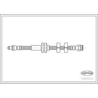 Corteco 19029781 Bremsschlauch FüR Alfa Romeo 156 147 GT 932 937