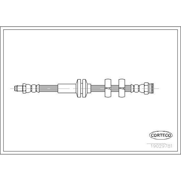 Corteco 19029781 Bremsschlauch FüR Alfa Romeo 156 147 GT 932 937-image