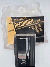 Emerson AM FM Radio Cassette Recorder CRR100A - Tested W/ Original Packaging 